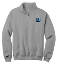 Bobcats Uniform 1/4 Zip Sweatshirt, Oxford Grey
