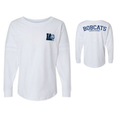 Boxercraft BOBCATS Spirit Long-Sleeve Shirt, White