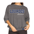 Lourdes Alumna Oversize Sweatshirt with Patches