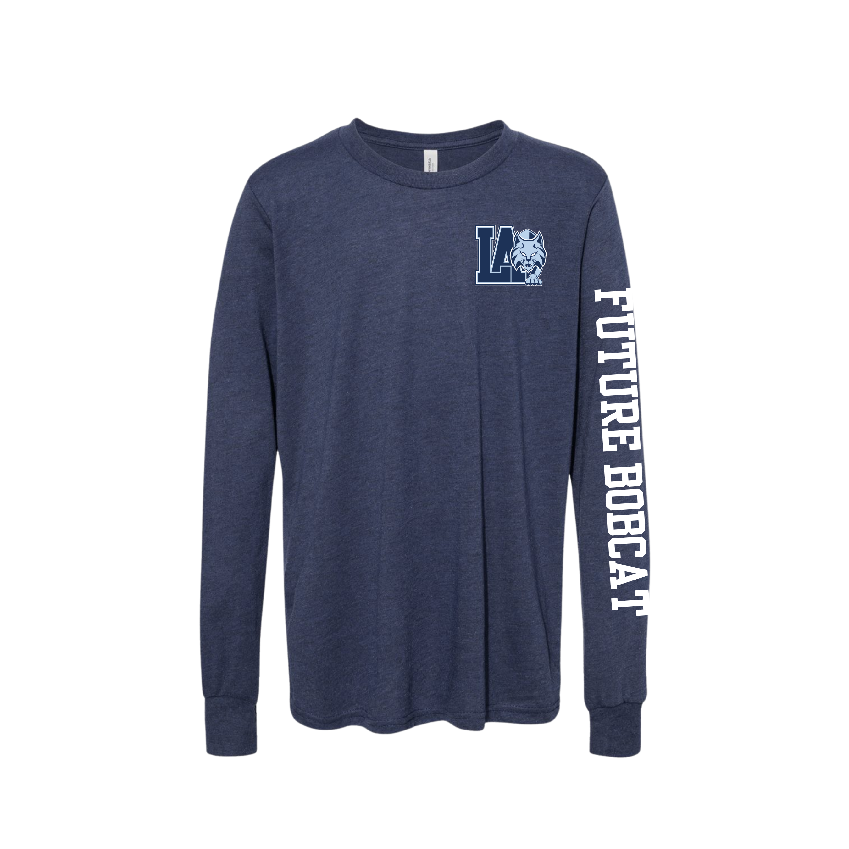 Future Bobcat Long-Sleeve T-Shirt, Heathered Navy