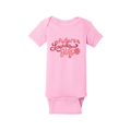 Future Lourdes Girl Baby Onesie, Pink