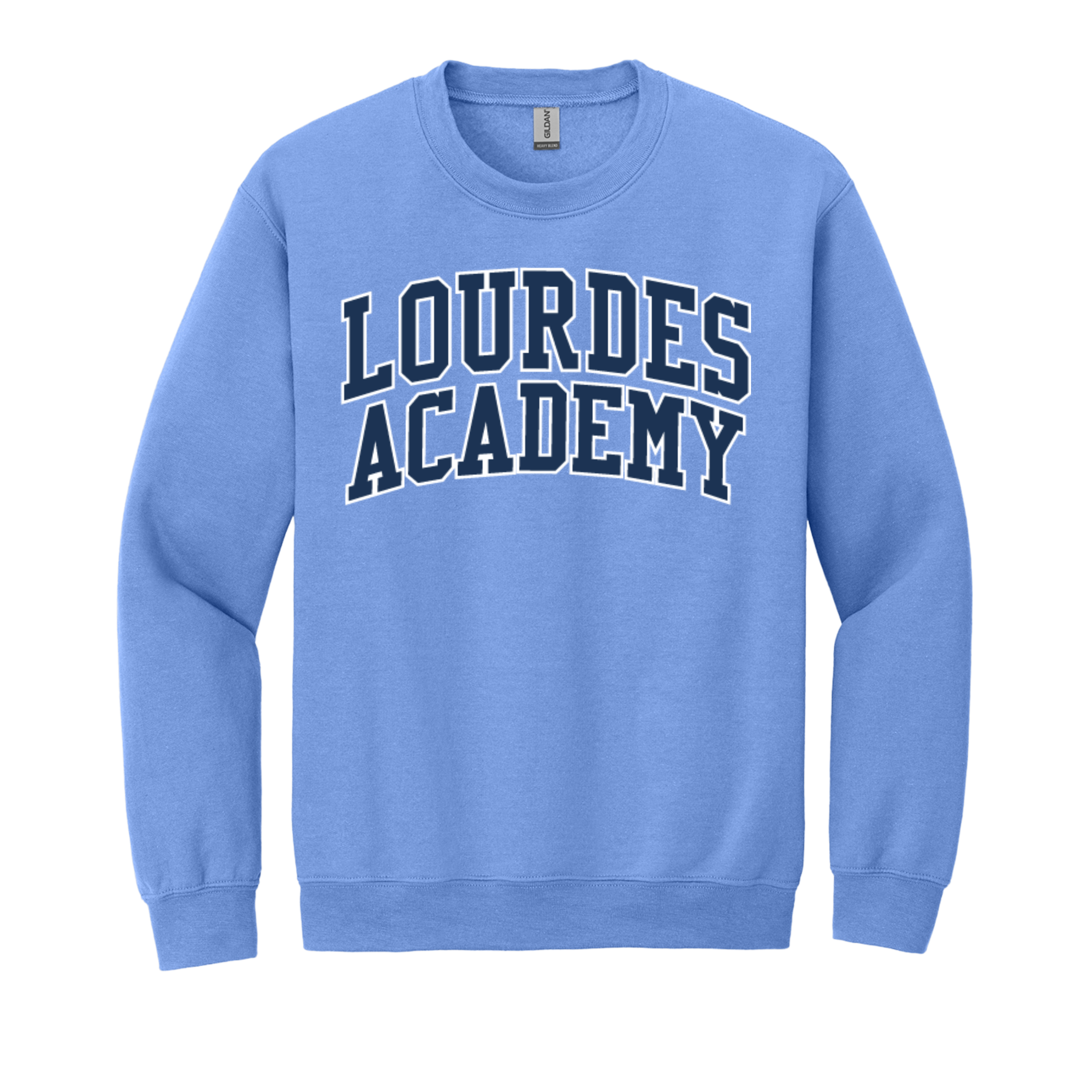 LOURDES ACADEMY Uniform Sweatshirt, Carolina Blue