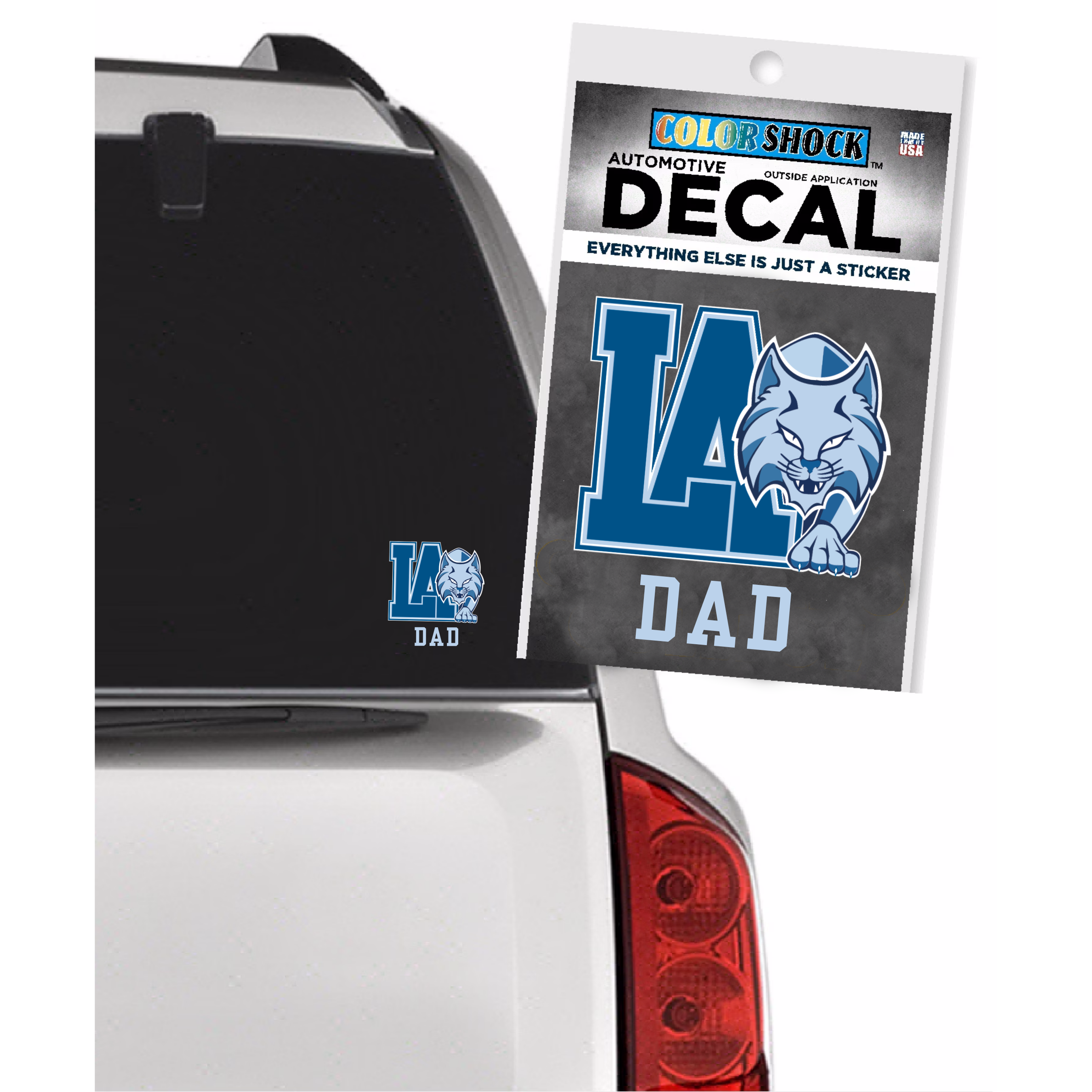 Lourdes Academy Dad Car Decal