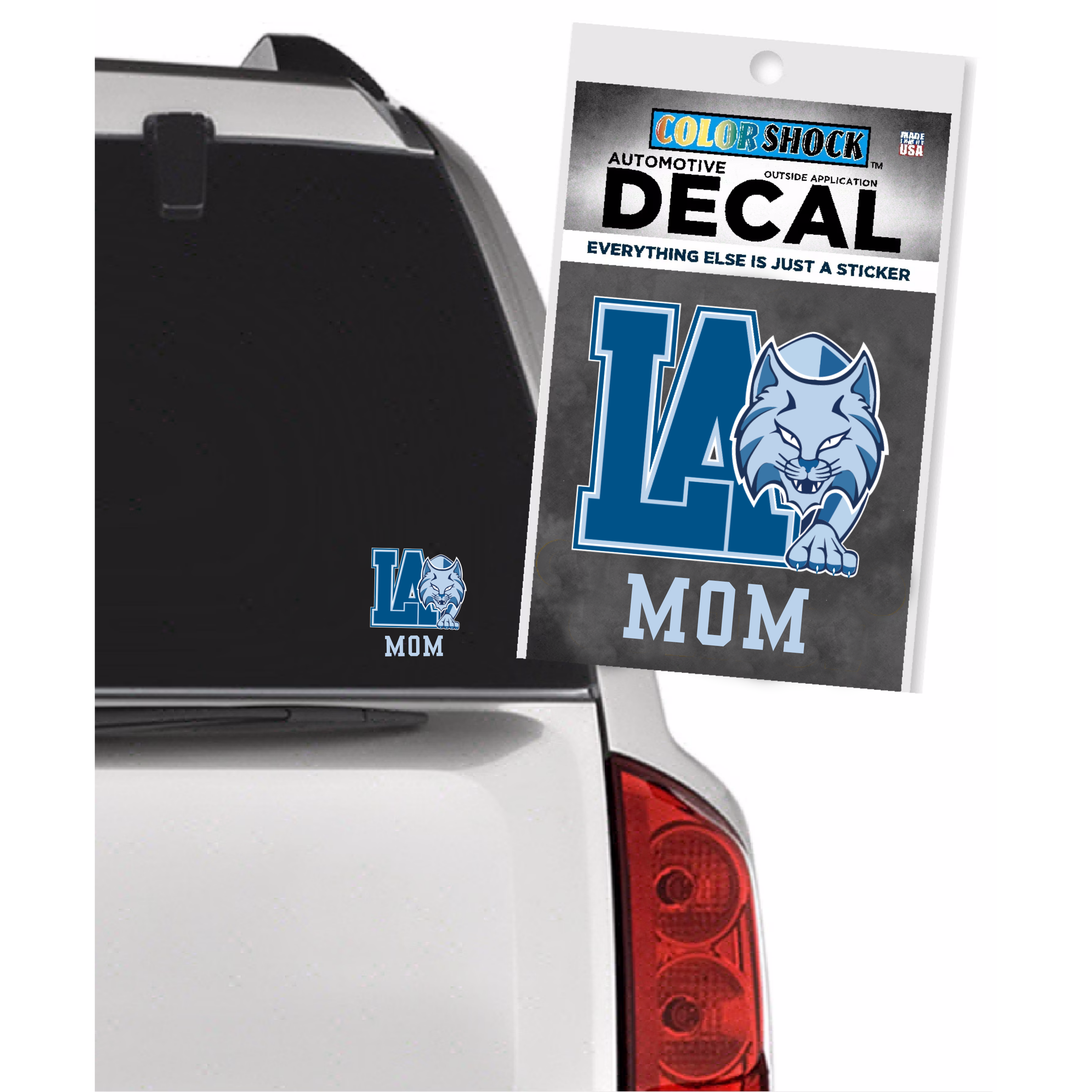 Lourdes Academy Mom Car Decal