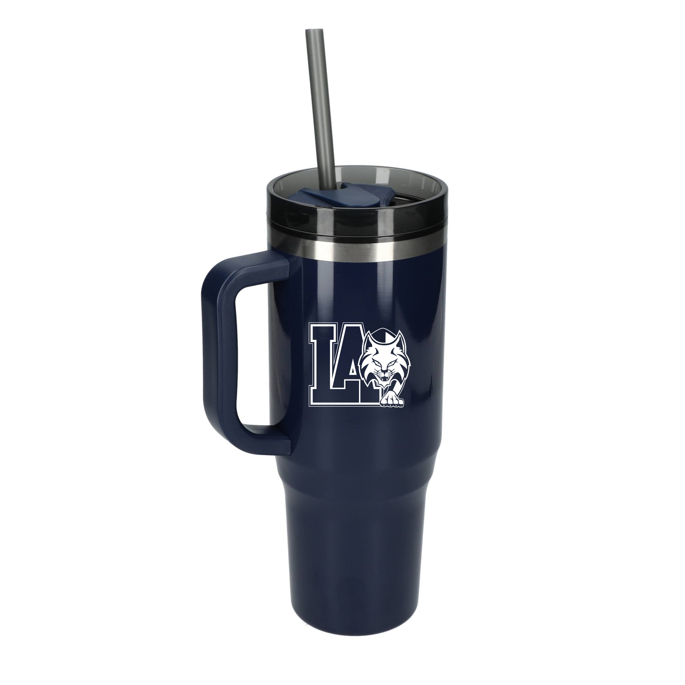 Lourdes Academy Straw Bottle with Handle