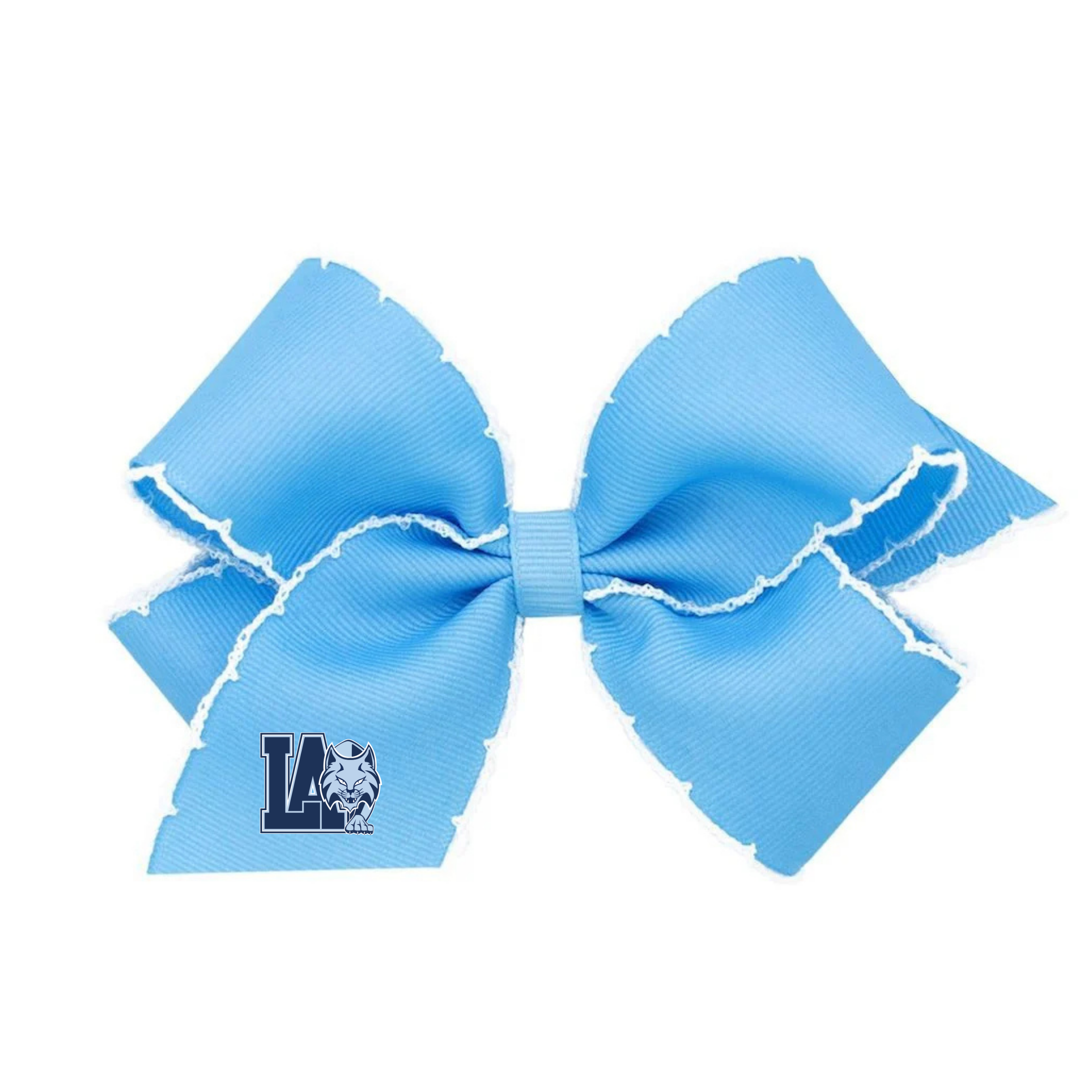 Lourdes Carolina Blue Moonstitch Bow