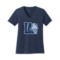 Lourdes V-Neck T-Shirt, Navy