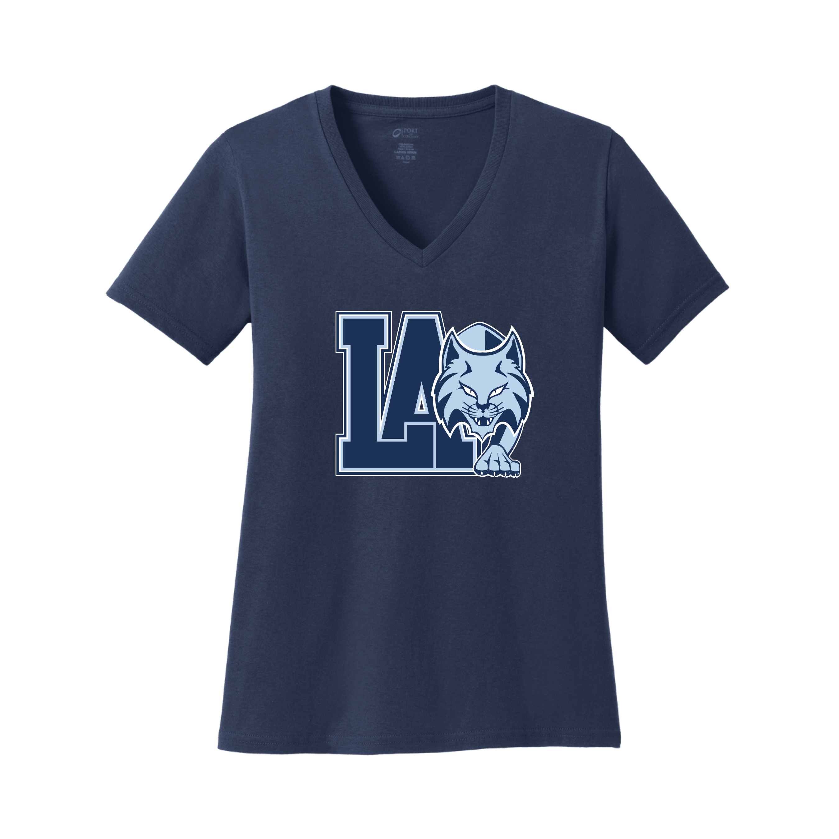 Lourdes V-Neck T-Shirt, Navy