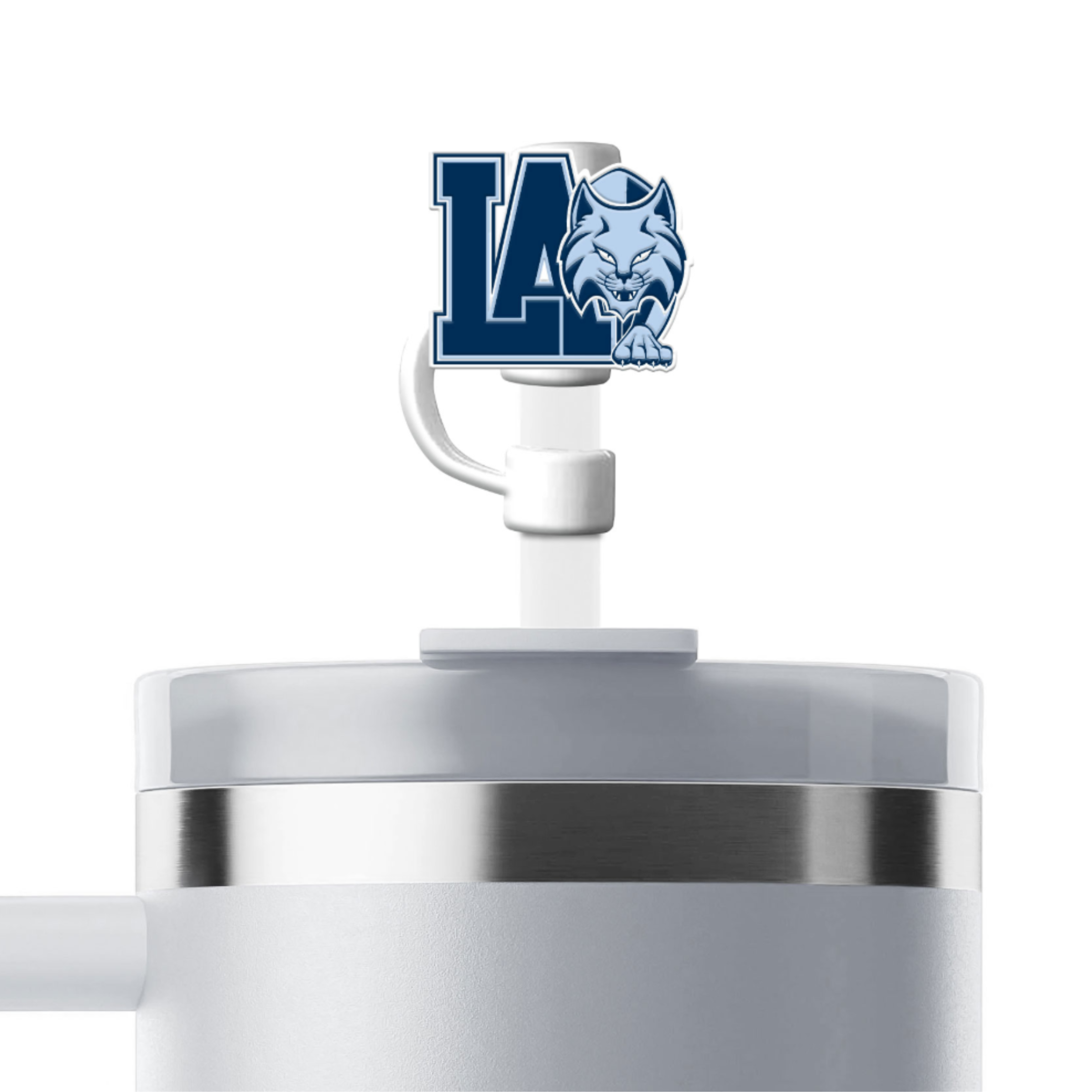 Lourdes Academy Straw Topper 2-pack