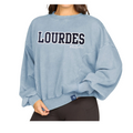 Lourdes Mom Oversize Sweatshirt with Patches