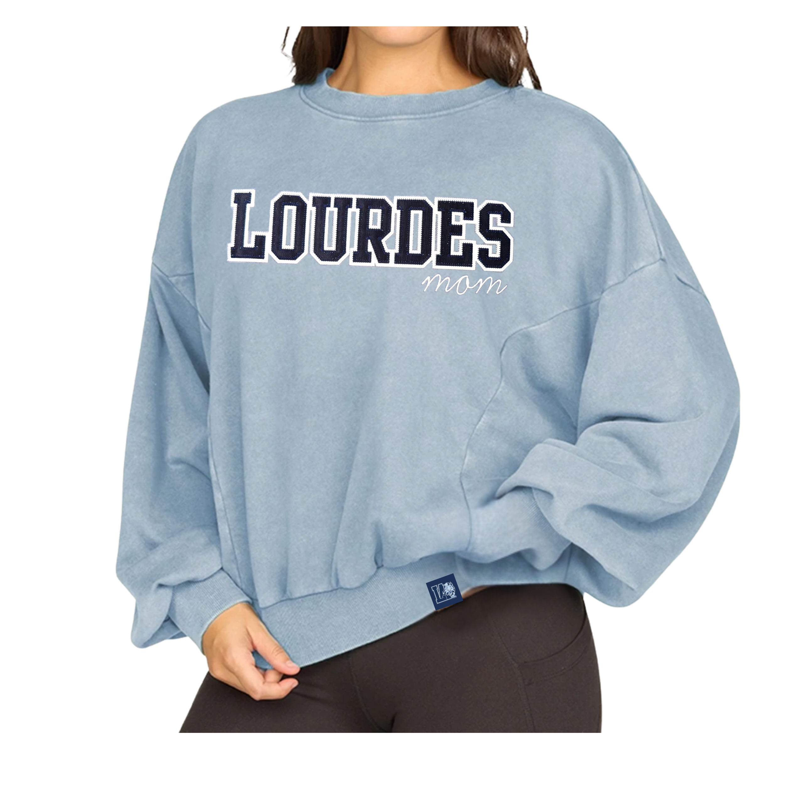 Lourdes Mom Oversize Sweatshirt with Patches