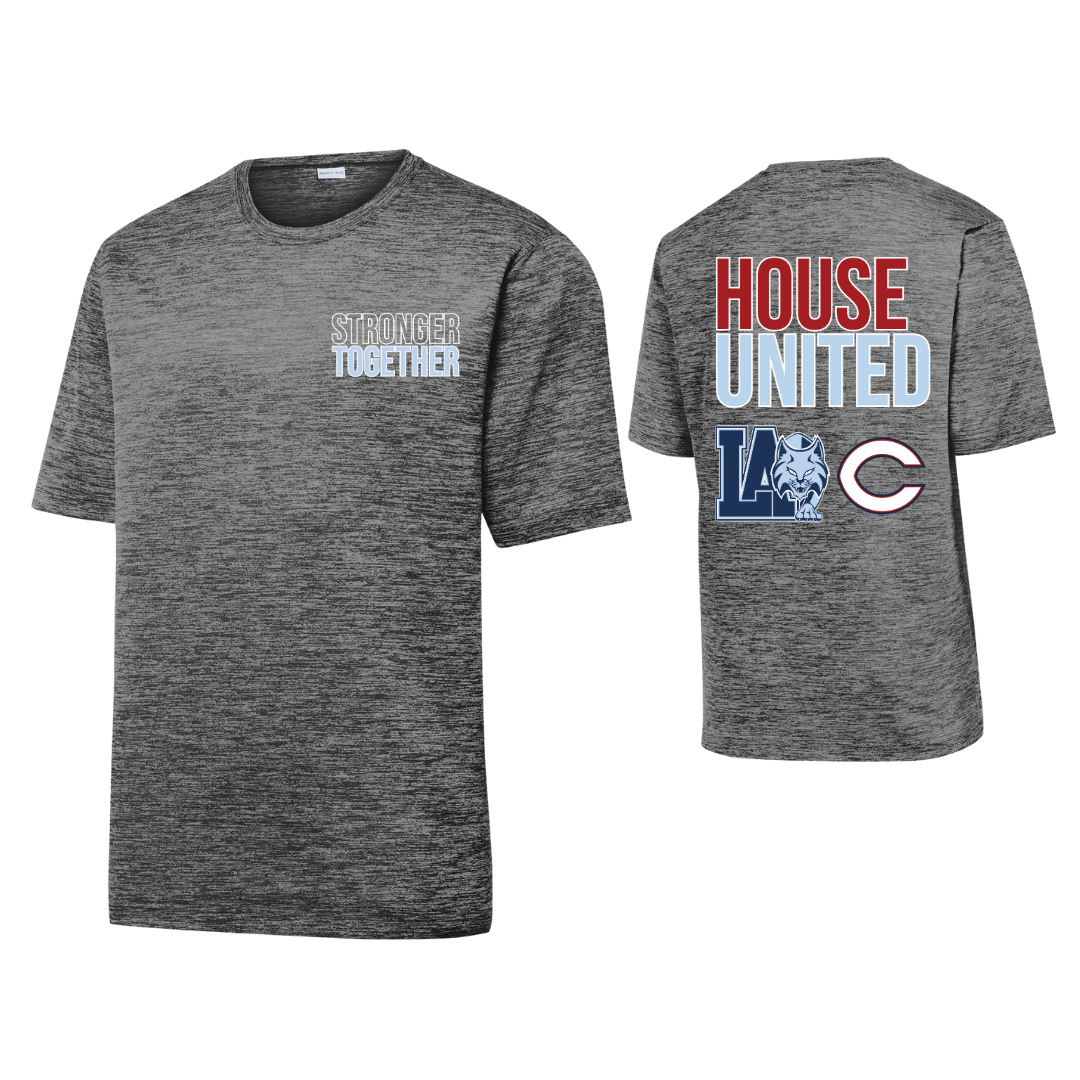 Lourdes x Columbus "House United" Performance T-Shirt, Grey